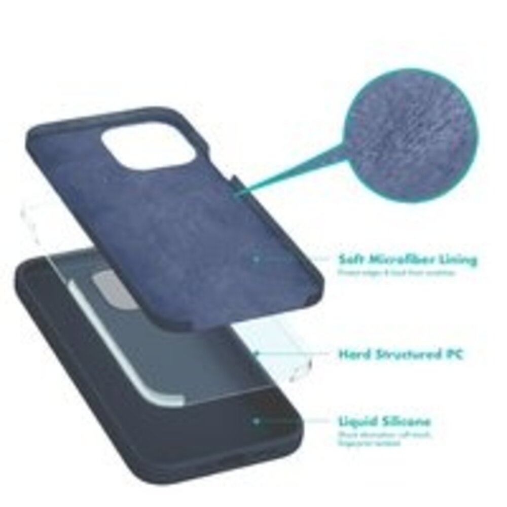 ShieldCase® ShieldCase iPhone 13 Silikonhülle (Dunkelblau)