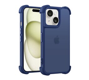 Coverzs iPhone 12 matte Shockcase (Dunkelblau)
