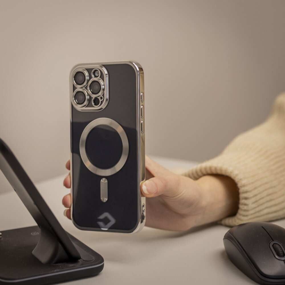 Coverzs Coverzs iPhone 12 Pro Hardcase mit Kameracover (Silber)