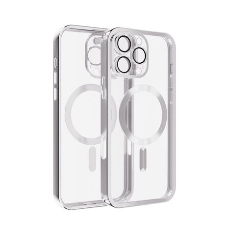Coverzs Coverzs iPhone 13 Pro Hardcase mit Kameracover (Silber)