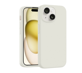 Coverzs iPhone 14 Luxus Silikon MagSafe Hülle (Beige)