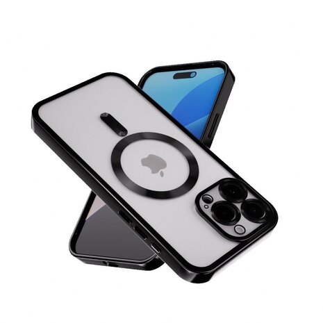 Coverzs Coverzs iPhone 14 Pro Max Hardcase mit Kameracover (Schwarz)