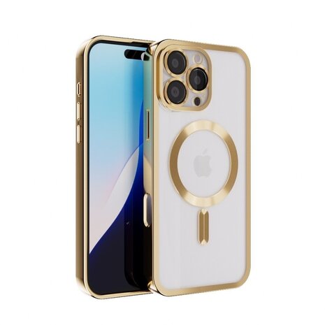 Coverzs Coverzs iPhone 15 Pro Max Hardcase mit Kameracover (Gold)