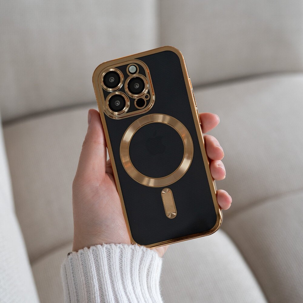 Coverzs Coverzs iPhone 15 Pro Max Hardcase mit Kameracover (Gold)