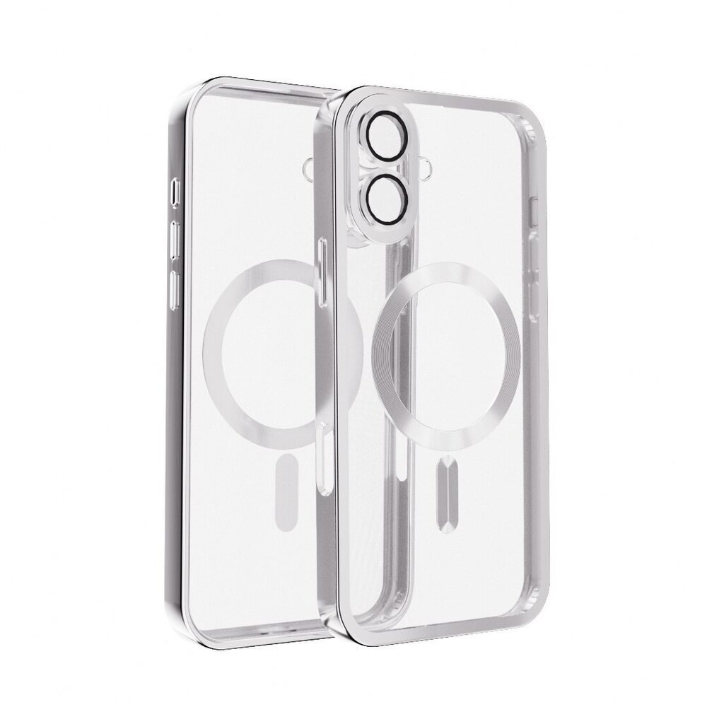 Coverzs Coverzs iPhone 16 Hardcase mit Kameracover (Silber)