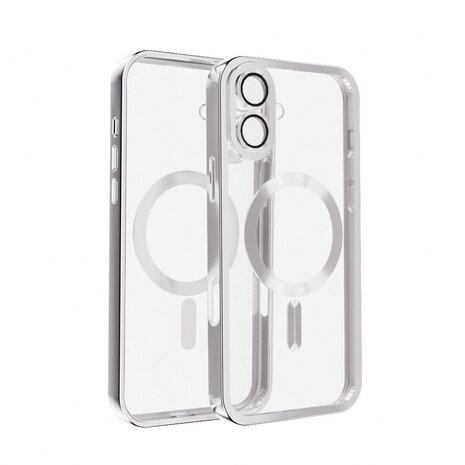 Coverzs Coverzs iPhone 16 Hardcase mit Kameracover (Silber)