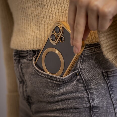 Coverzs Coverzs iPhone 16 Hardcase mit Kameracover (Gold)
