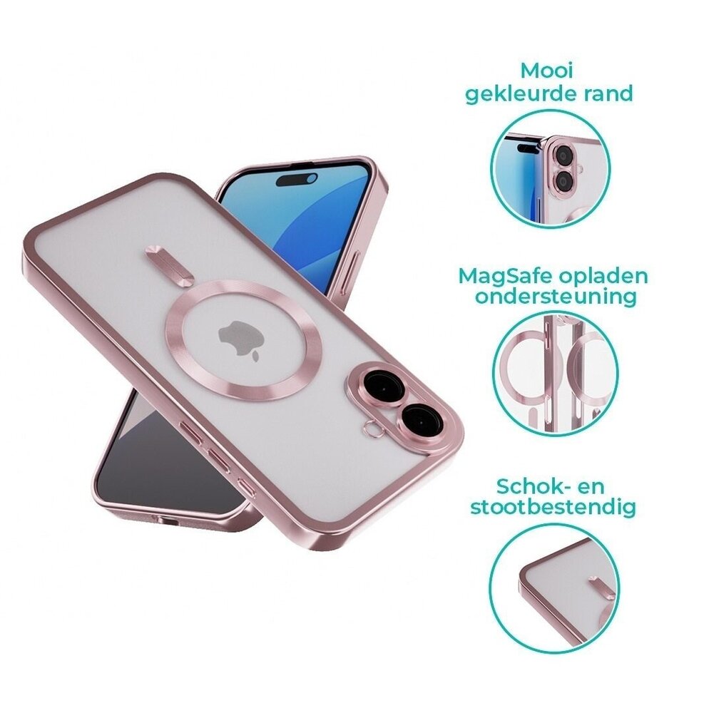 Coverzs Coverzs iPhone 16 Hardcase mit Kameracover (Roségold) Coverzs Coverzs iPhone 16 Hardcase mit Kameracover (Roségold)