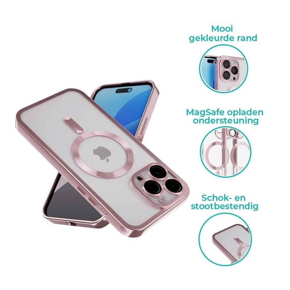 Coverzs Coverzs iPhone 16 Pro Hardcase mit Kameracover (Roségold)