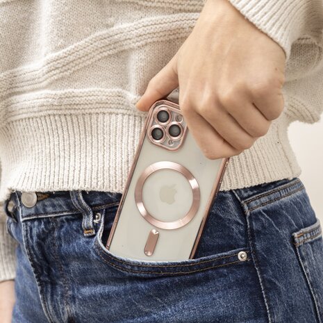 Coverzs Coverzs iPhone 16 Pro Max Hardcase mit Kameracover (Roségold)