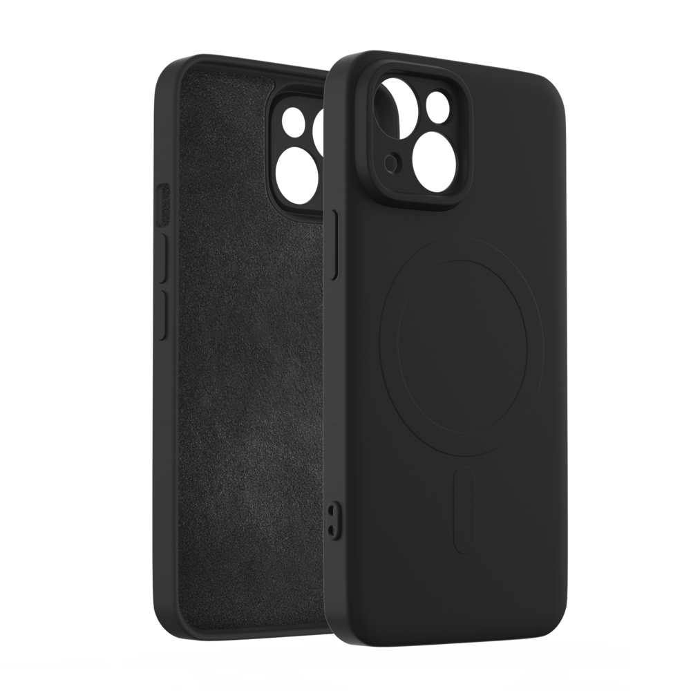 ShieldCase® ShieldCase iPhone 13 Silikon MagSafe back cover (Schwarz)