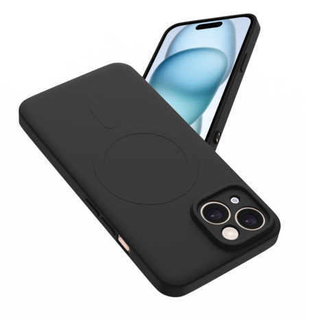 ShieldCase® ShieldCase iPhone 13 Silikon MagSafe back cover (Schwarz)