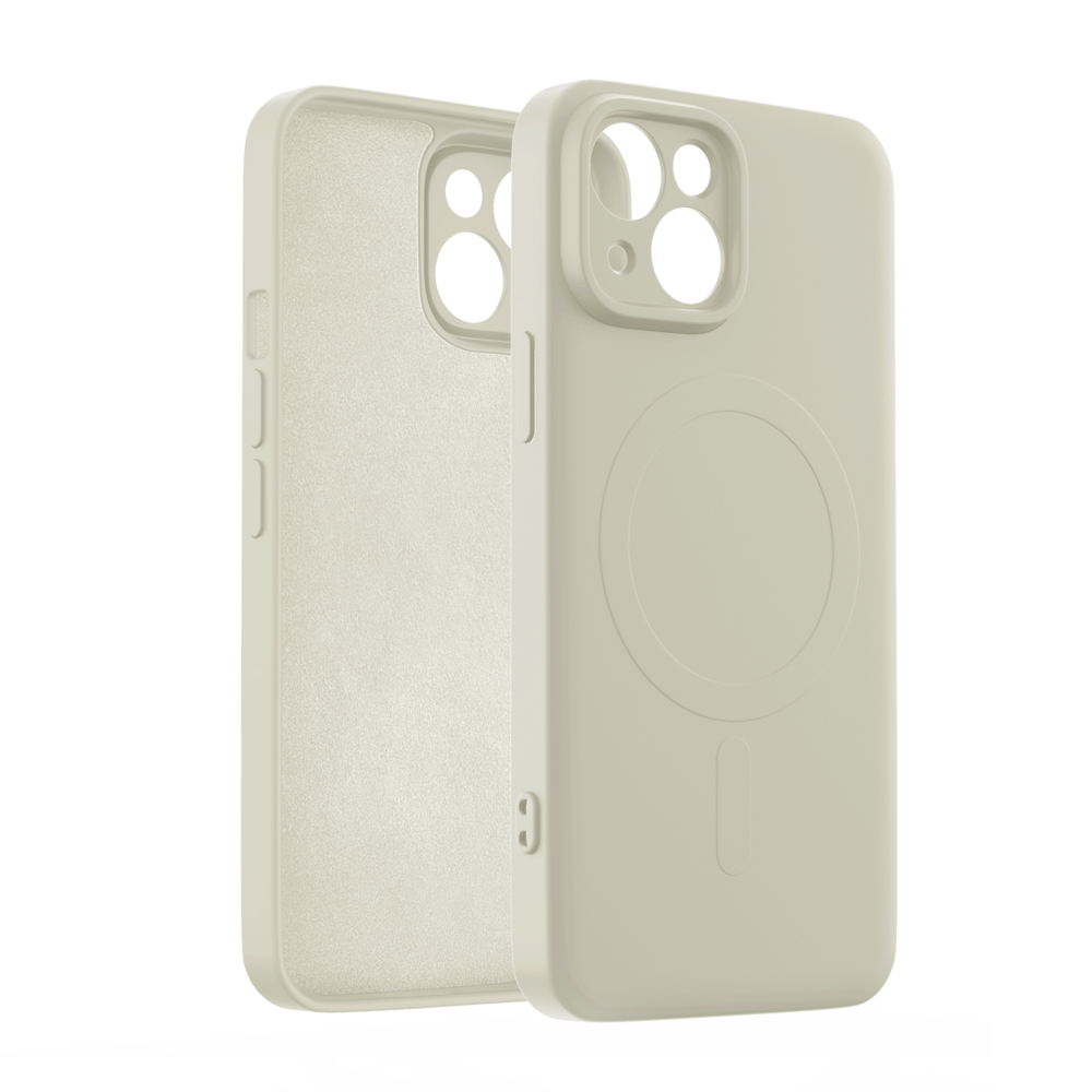 ShieldCase® ShieldCase iPhone 14 Silikon MagSafe back cover (Beige) ShieldCase® ShieldCase iPhone 14 Silikon MagSafe back cover (Beige)