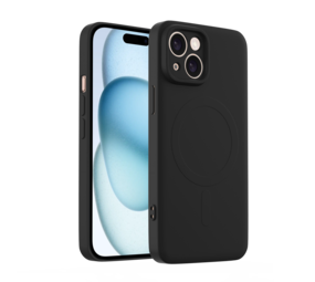ShieldCase® iPhone 15 Silikon MagSafe back cover (Schwarz)