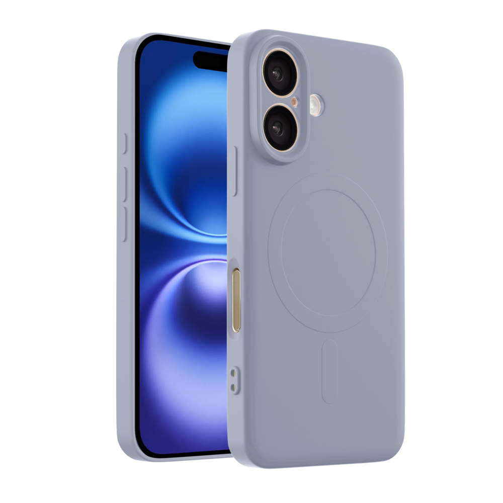 ShieldCase® ShieldCase iPhone 16 Silikon MagSafe back cover (Lila)