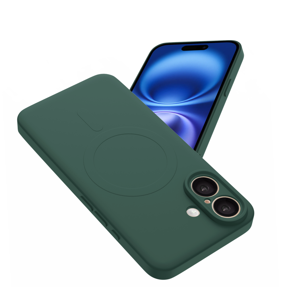 ShieldCase® ShieldCase iPhone 16 Plus Silikon MagSafe back cover (Dunkelgrün) ShieldCase® ShieldCase iPhone 16 Plus Silikon MagSafe back cover (Dunkelgrün)