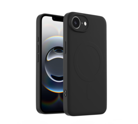 ShieldCase® iPhone 16e Silikon MagSafe back cover (Schwarz)