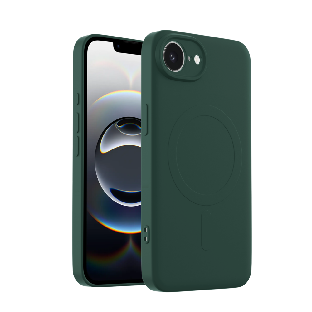 ShieldCase® ShieldCase iPhone 16e Silikon MagSafe back cover (Dunkelgrün) ShieldCase® ShieldCase iPhone 16e Silikon MagSafe back cover (Dunkelgrün)