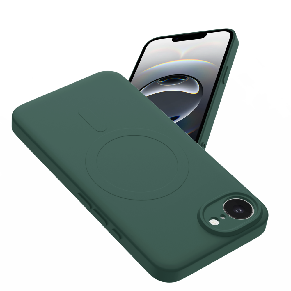 ShieldCase® ShieldCase iPhone 16e Silikon MagSafe back cover (Dunkelgrün) ShieldCase® ShieldCase iPhone 16e Silikon MagSafe back cover (Dunkelgrün)