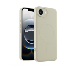ShieldCase® iPhone 16e Silikon MagSafe back cover (Beige)
