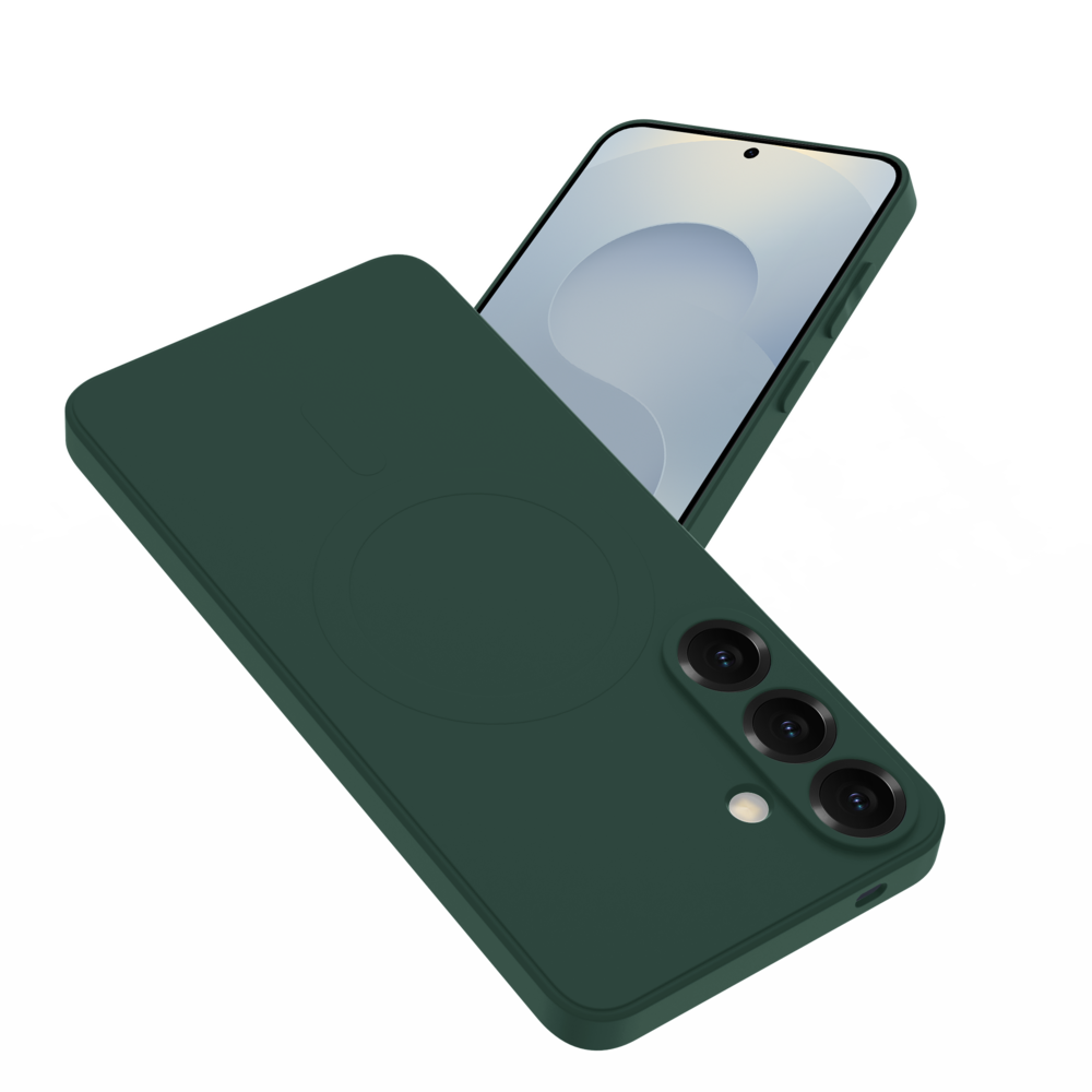 ShieldCase® ShieldCase Samsung Galaxy S25 Plus Silikon MagSafe back cover (Dunkelgrün) ShieldCase® ShieldCase Samsung Galaxy S25 Plus Silikon MagSafe back cover (Dunkelgrün)