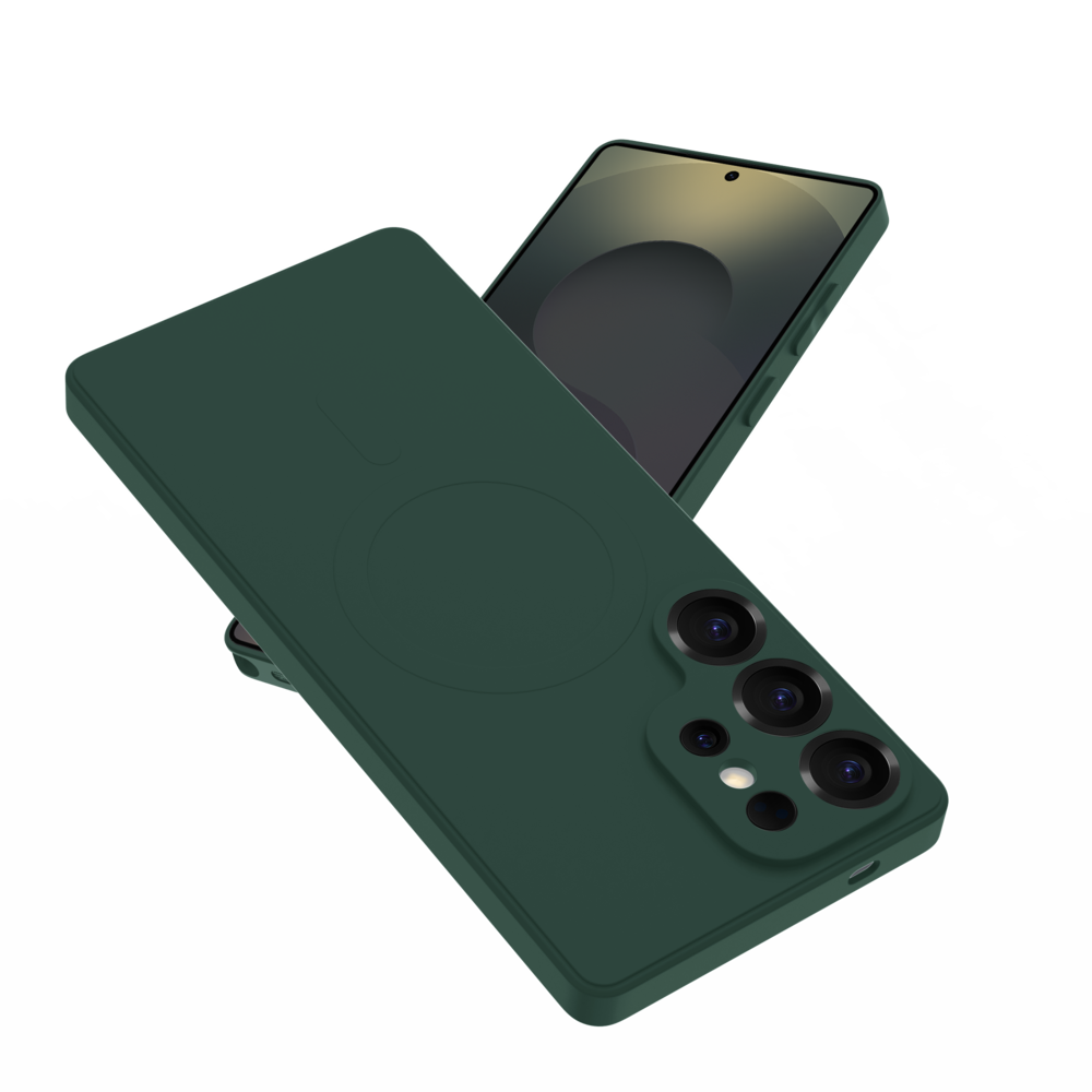 ShieldCase® ShieldCase Samsung Galaxy S25 Ultra Silikon MagSafe back cover (Dunkelgrün) ShieldCase® ShieldCase Samsung Galaxy S25 Ultra Silikon MagSafe back cover (Dunkelgrün)