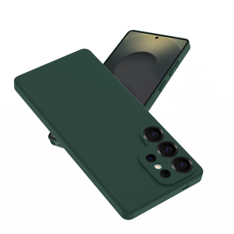 ShieldCase® ShieldCase Samsung Galaxy S25 Ultra Silikon MagSafe back cover (Dunkelgrün) ShieldCase® ShieldCase Samsung Galaxy S25 Ultra Silikon MagSafe back cover (Dunkelgrün)