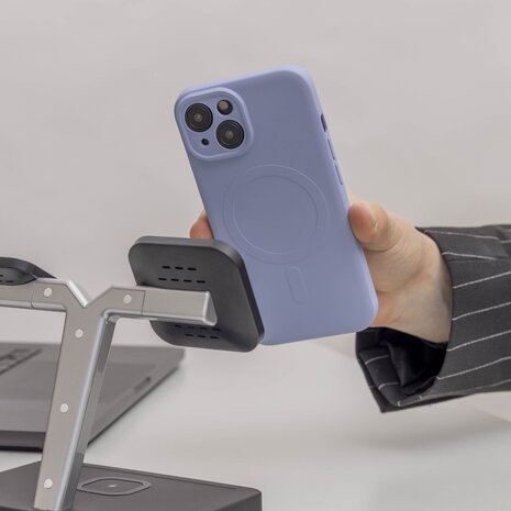 ShieldCase® ShieldCase iPhone 13 Silikon MagSafe back cover (Lila) ShieldCase® ShieldCase iPhone 13 Silikon MagSafe back cover (Lila)