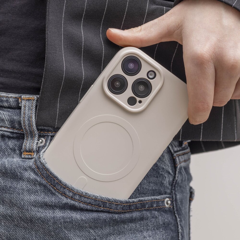 ShieldCase® ShieldCase iPhone 14 Pro Max Silikon MagSafe back cover (Beige) ShieldCase® ShieldCase iPhone 14 Pro Max Silikon MagSafe back cover (Beige)