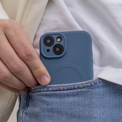 ShieldCase® ShieldCase iPhone 15 Silikon MagSafe back cover (Dunkelblau) ShieldCase® ShieldCase iPhone 15 Silikon MagSafe back cover (Dunkelblau)