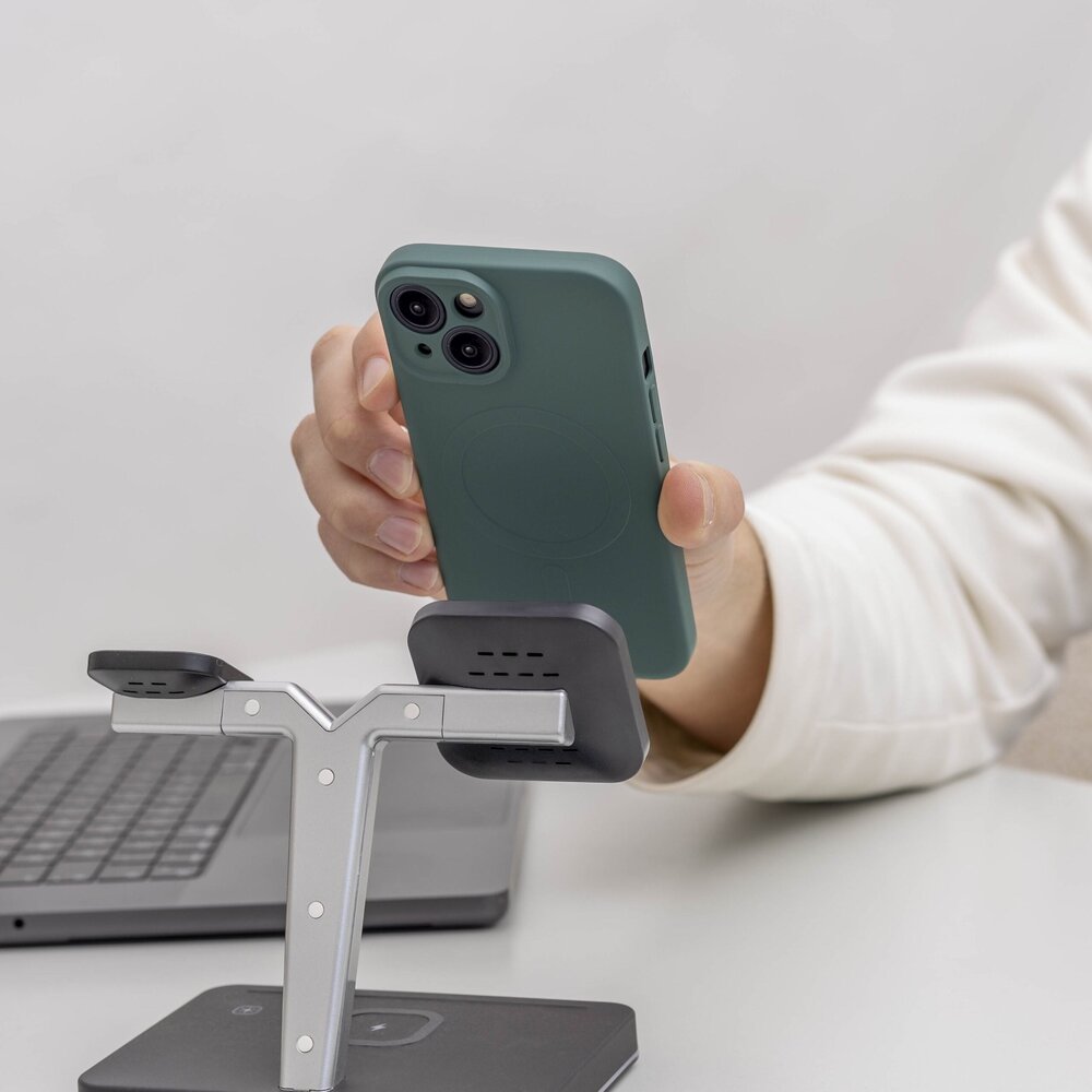 ShieldCase® ShieldCase iPhone 15 Silikon MagSafe back cover (Dunkelgrün) ShieldCase® ShieldCase iPhone 15 Silikon MagSafe back cover (Dunkelgrün)