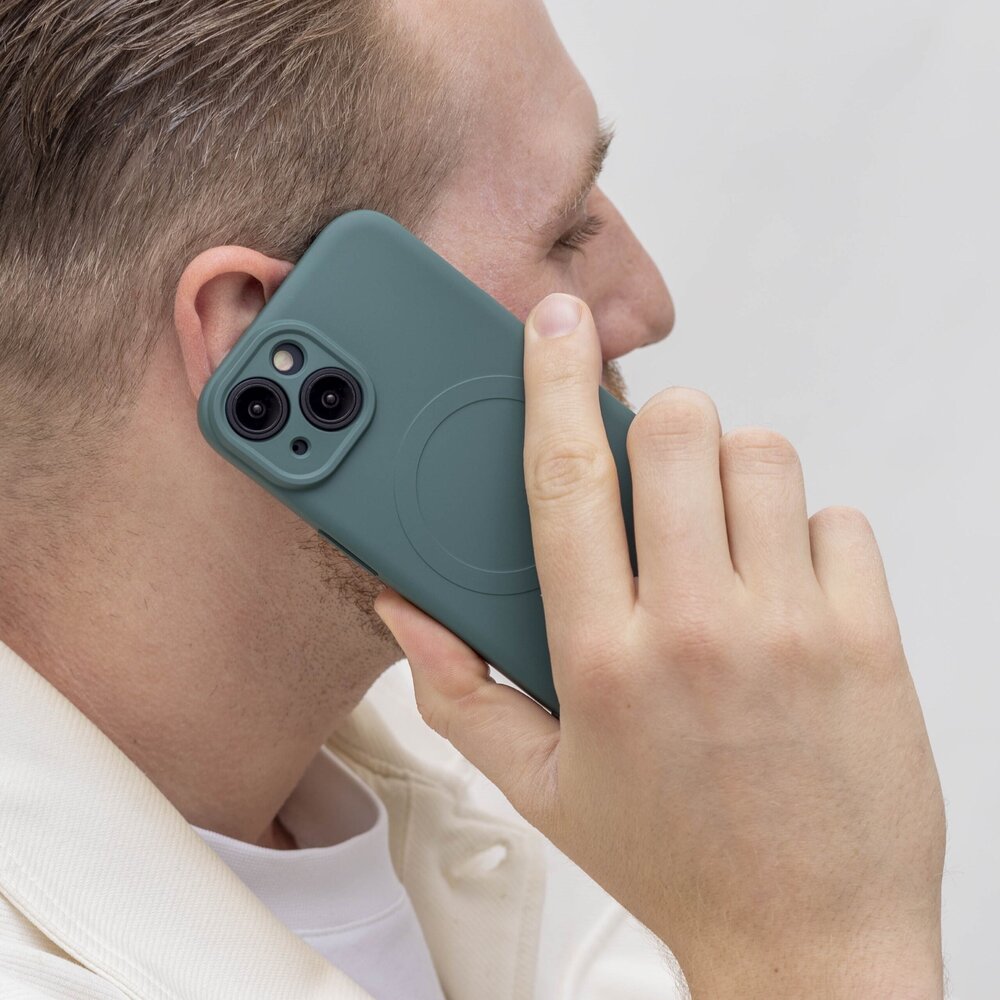 ShieldCase® ShieldCase iPhone 15 Silikon MagSafe back cover (Dunkelgrün) ShieldCase® ShieldCase iPhone 15 Silikon MagSafe back cover (Dunkelgrün)