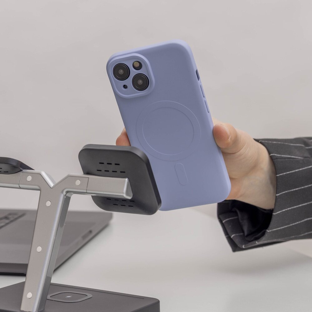 ShieldCase® ShieldCase iPhone 15 Silikon MagSafe back cover (Lila) ShieldCase® ShieldCase iPhone 15 Silikon MagSafe back cover (Lila)