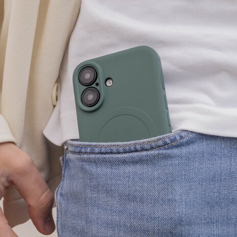 ShieldCase® ShieldCase iPhone 16 Plus Silikon MagSafe back cover (Dunkelgrün) ShieldCase® ShieldCase iPhone 16 Plus Silikon MagSafe back cover (Dunkelgrün)