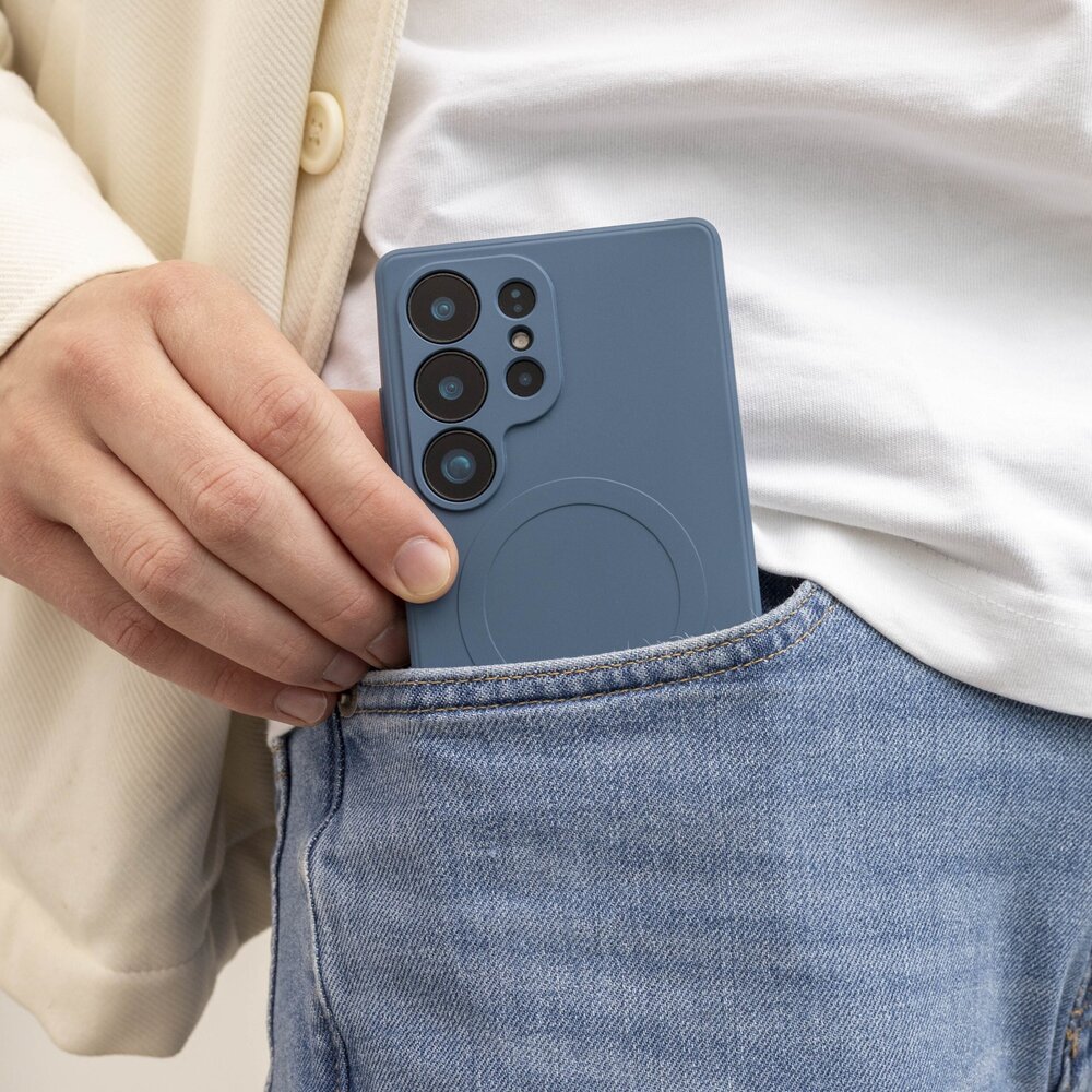 ShieldCase® ShieldCase Samsung Galaxy S25 Ultra Silikon MagSafe back cover (Dunkelblau) ShieldCase® ShieldCase Samsung Galaxy S25 Ultra Silikon MagSafe back cover (Dunkelblau)