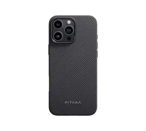 Pitaka Pitaka iPhone 16 Pro Military-grade Hülle (Schwarz/Grau)