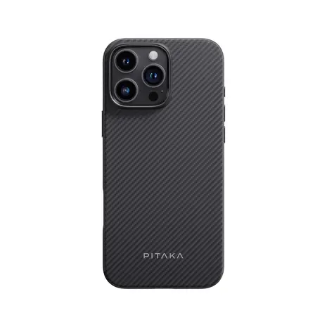 Pitaka Pitaka iPhone 16 Pro Military-grade Hülle (Schwarz/Grau)