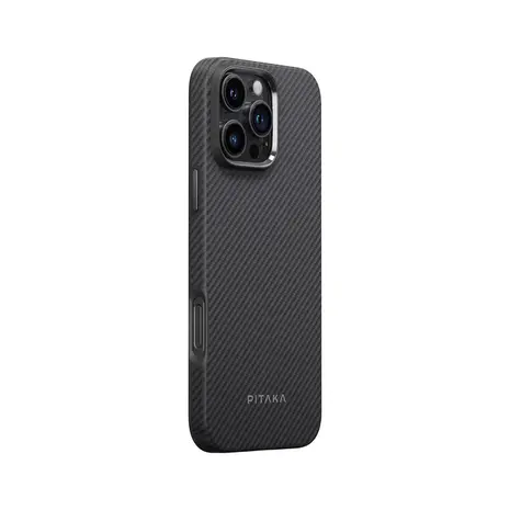 Pitaka Pitaka iPhone 16 Pro Military-grade Hülle (Schwarz/Grau)
