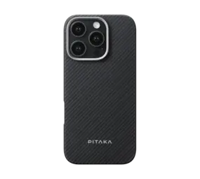 Pitaka Pitaka iPhone 16 Pro Ultra slim Hülle (Schwarz/Grau)