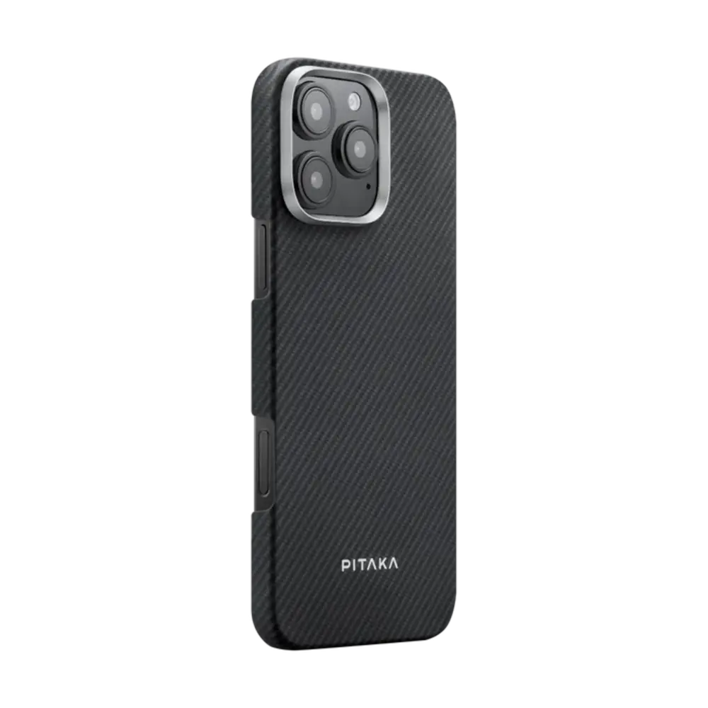 Pitaka Pitaka iPhone 16 Pro Ultra slim Hülle (Schwarz/Grau)