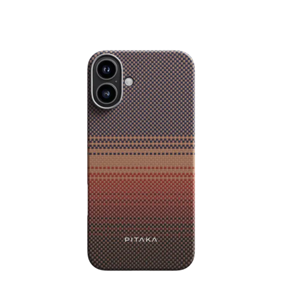 Pitaka Pitaka iPhone 16 tactile woven Hülle (Sunset)