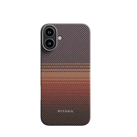 Pitaka Pitaka iPhone 16 tactile woven Hülle (Sunset)