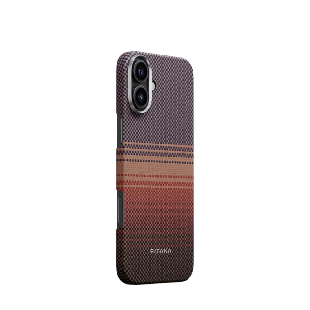 Pitaka Pitaka iPhone 16 tactile woven Hülle (Sunset)
