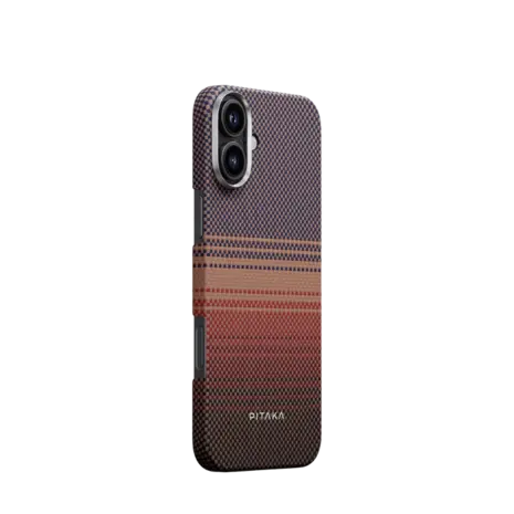 Pitaka Pitaka iPhone 16 tactile woven Hülle (Sunset)
