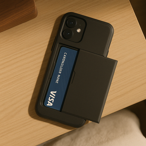 ShieldCase® ShieldCase Kartenhalter Hülle mit Schieber iPhone 12 Mini - 5,4 Zoll (schwarz) ShieldCase® ShieldCase Kartenhalter Hülle mit Schieber iPhone 12 Mini - 5,4 Zoll (schwarz)