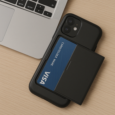 ShieldCase® ShieldCase Kartenhalter Hülle mit Schieber iPhone 12 Mini - 5,4 Zoll (schwarz) ShieldCase® ShieldCase Kartenhalter Hülle mit Schieber iPhone 12 Mini - 5,4 Zoll (schwarz)