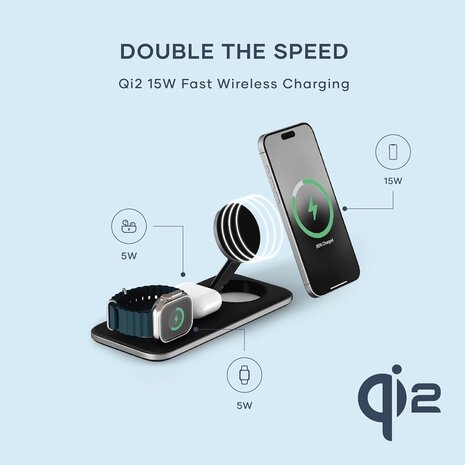 Satechi Satechi Qi2 trio wireless charging pad