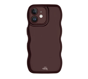 xoxo Wildhearts Glossy Wavy Case Burgundy - iPhone 12 Hülle