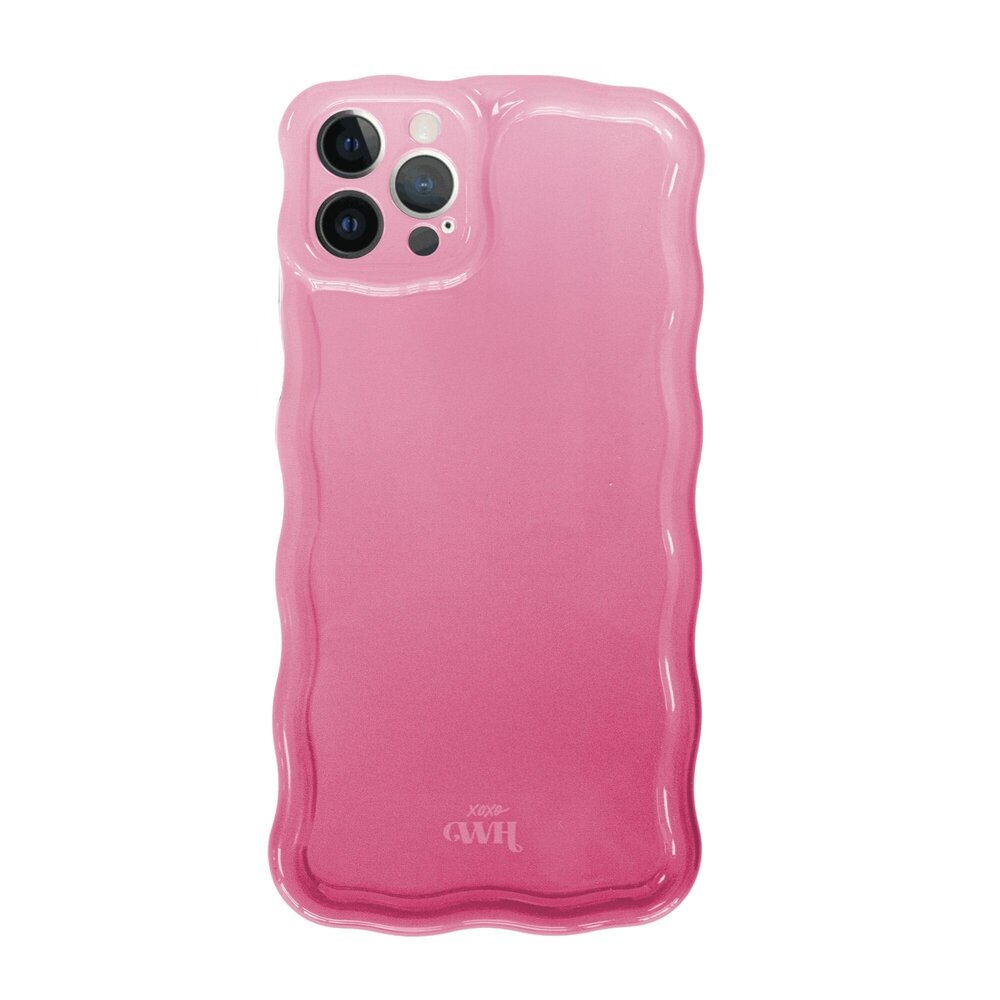 xoxo Wildhearts xoxo Wildhearts Glossy Wavy Case Pink Sorbet - iPhone 12 Pro Hülle