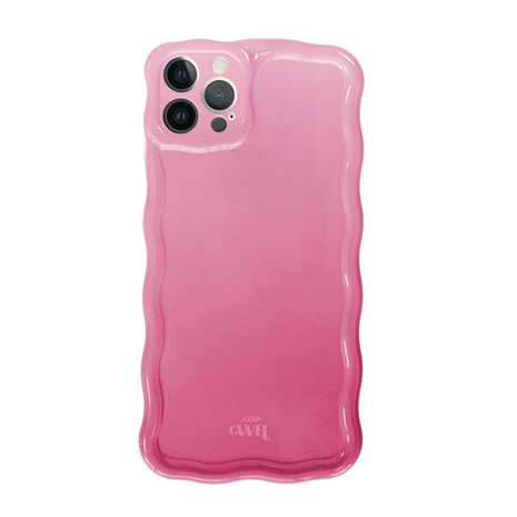 xoxo Wildhearts xoxo Wildhearts Glossy Wavy Case Pink Sorbet - iPhone 12 Pro Hülle